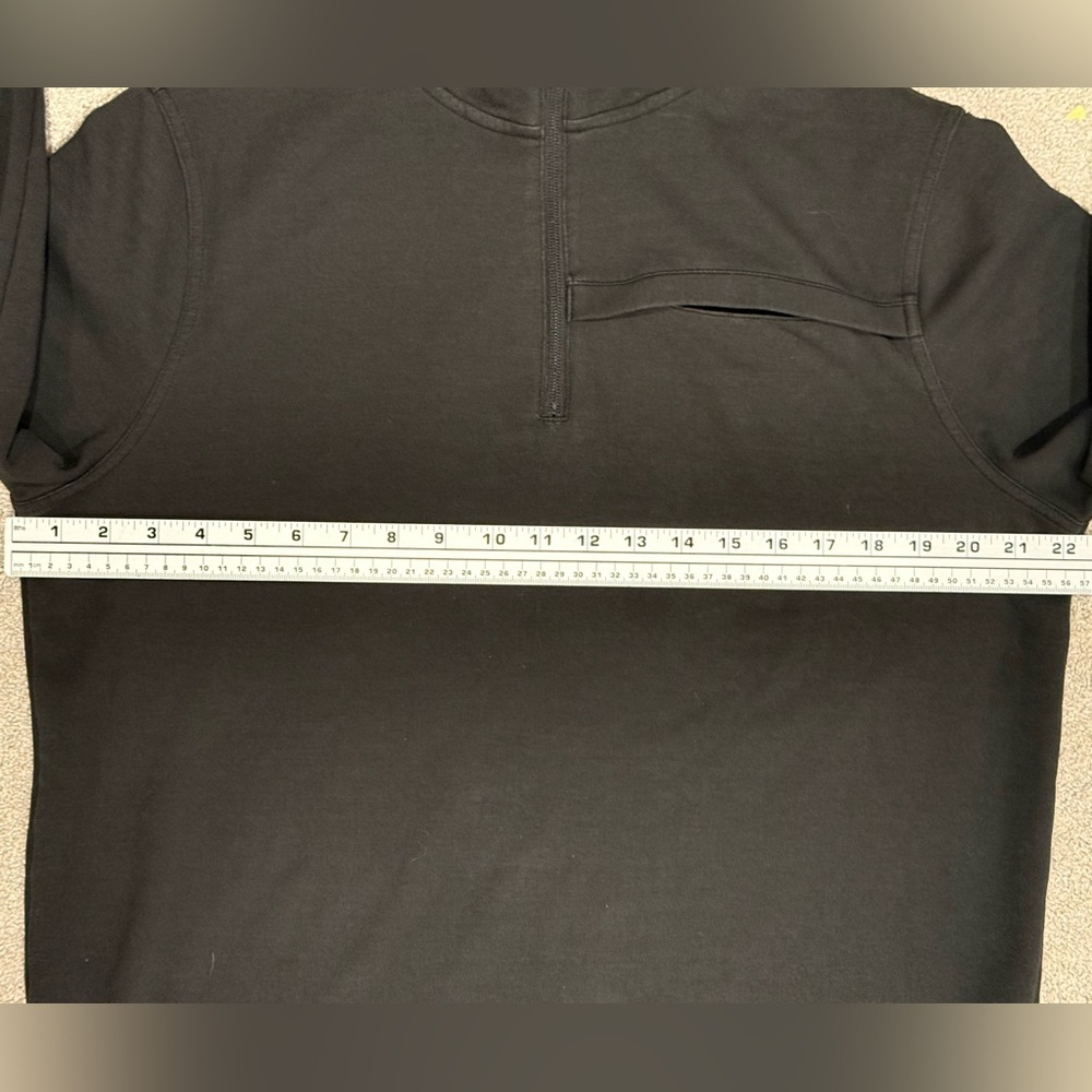 Banana Republic Men’s L Black Moisture-Wicking 1/4 Zip Hoodie Pullover - Picture 6 of 12